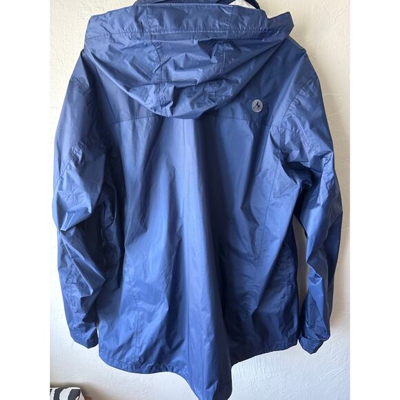 Men's Marmot Rain Jacket with Hood, in Navy Blue Sz XXXL - Picture 6 of 7